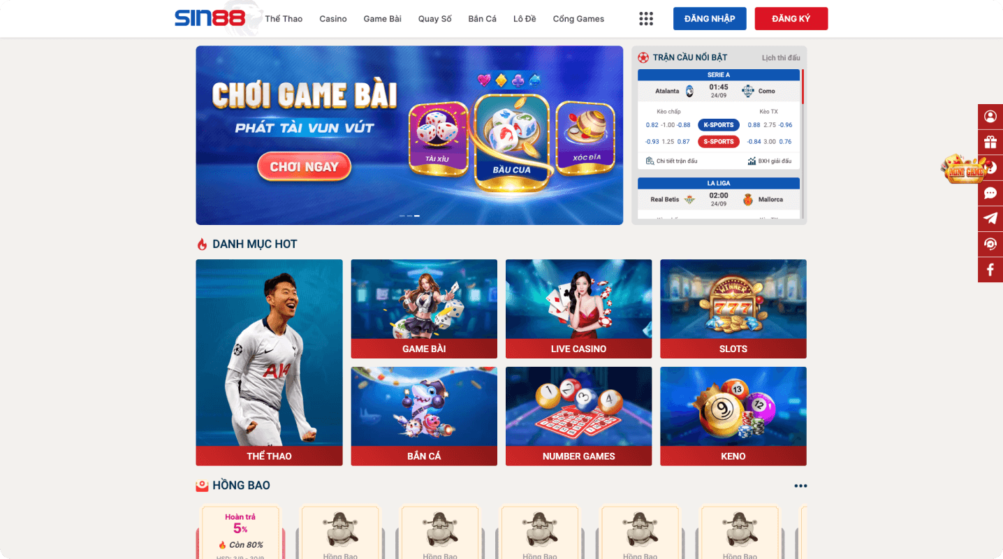 Sin88 mobi được tin tưởng giới thiệu bởi nhà cái uy tín 79